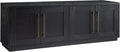 Henn&Hart Tillman Rectangular TV Stand for TV's up to 80' in Black Grain | Rectangular, for TV's, in Black Grain