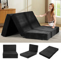 6-Inch Tri-Folding Mattress Full Size - Foldable Futon Sofa Bed with Removable Washable Cover, Folding Mattress | Non-Slip Bottom & Carry Handles for Guest, Camping, Dorm