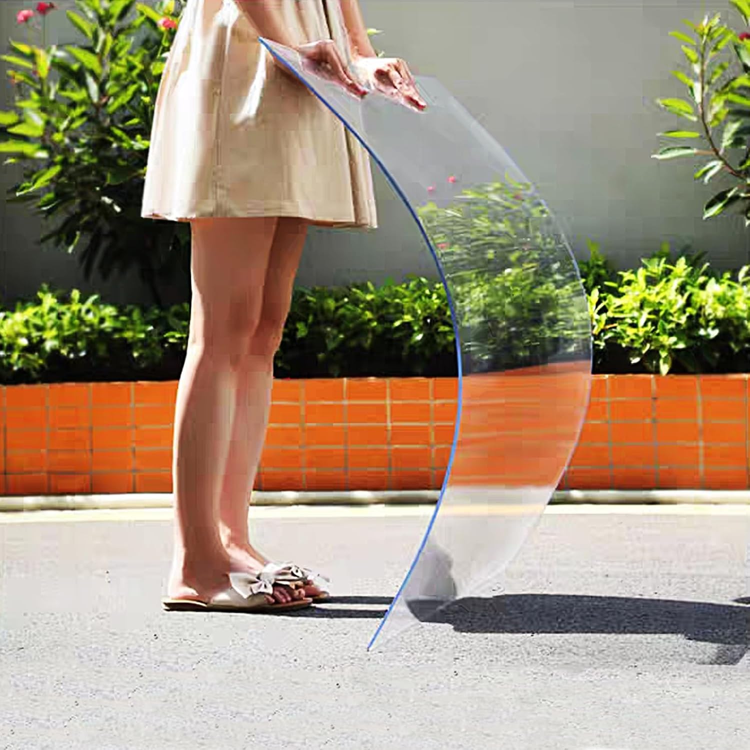 Polycarbonate Clear Plastic Sheet, 3 mm Polycarbonate Panels Shatter Resistant, Easier to Cut, Bend, for Window Panel, Hobby, Home, DIY, Industrial, Crafts(60x150cm/24x59in)