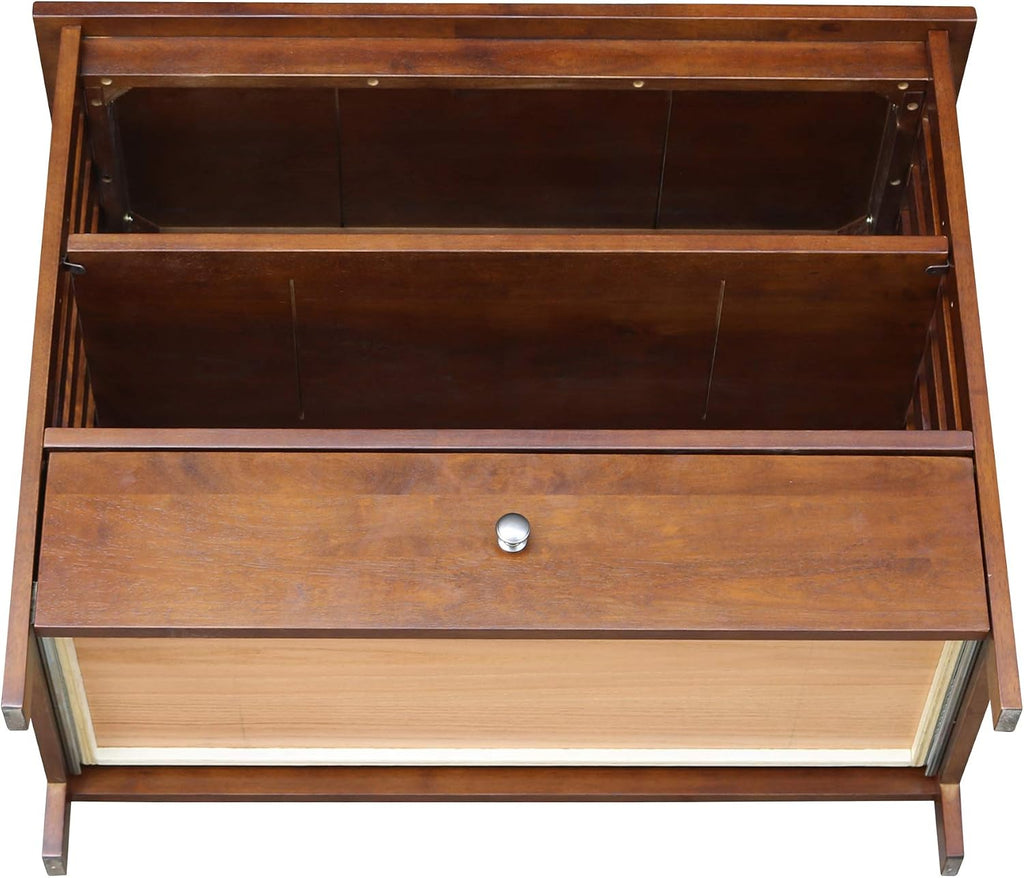 Solid Wood Mission Corner Enteinment/TV Stand, Espresso