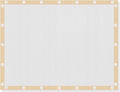 VICLLAX Shade Fabric Sun Shade Cloth with Every 2 FT Grommets for Patio Garden Pergola Cover Canopy 14x20 FT, Cream