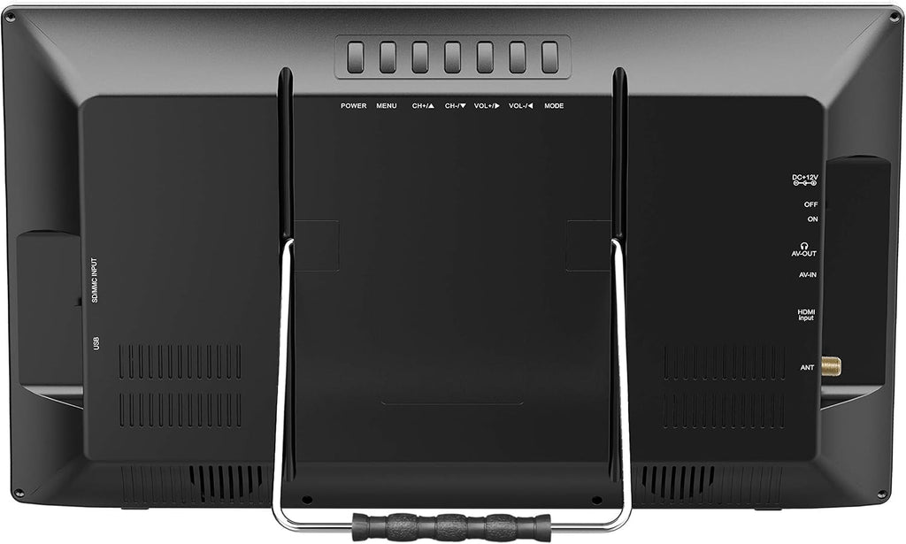 Supersonic SC-2816 16-Inch Widescreen LED TV with Crisp Display, USB/MMC/HDMI Inputs, Rechargeable Battery, FM Radio, and AC/DC Compatibility - Perfect for RVs, Home, and On-The-Go Entertainment