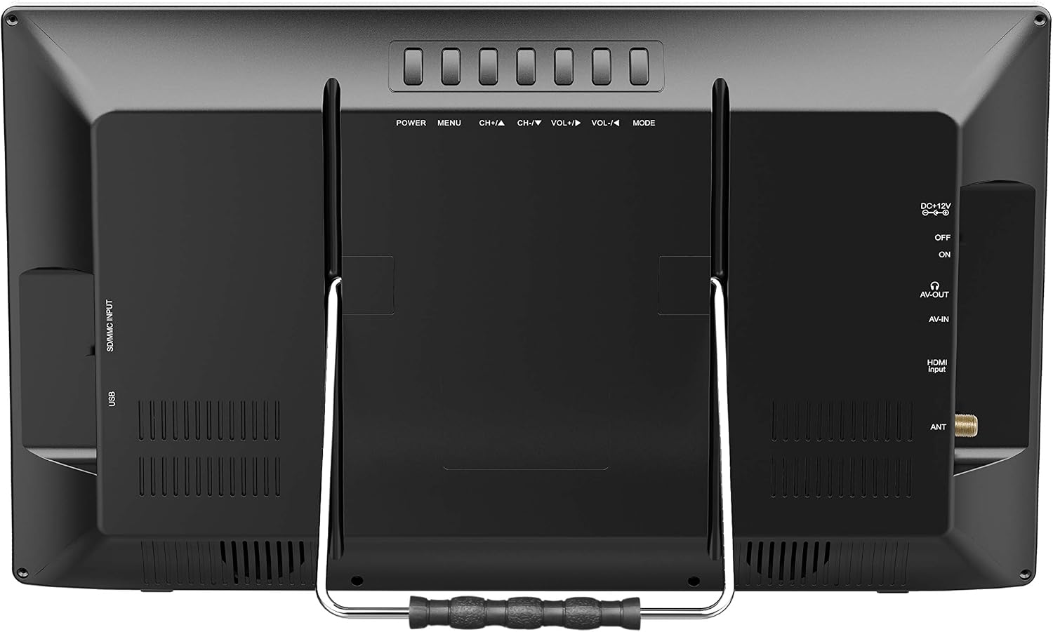 Supersonic SC-2816 16-Inch Widescreen LED TV with Crisp Display, USB/MMC/HDMI Inputs, Rechargeable Battery, FM Radio, and AC/DC Compatibility - Perfect for RVs, Home, and On-The-Go Entertainment