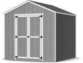 Little Cottage Co. 8x8 Value Gable Shed with Floor, Outdoor Wood Storage Do-It-Yourself Precut Kit