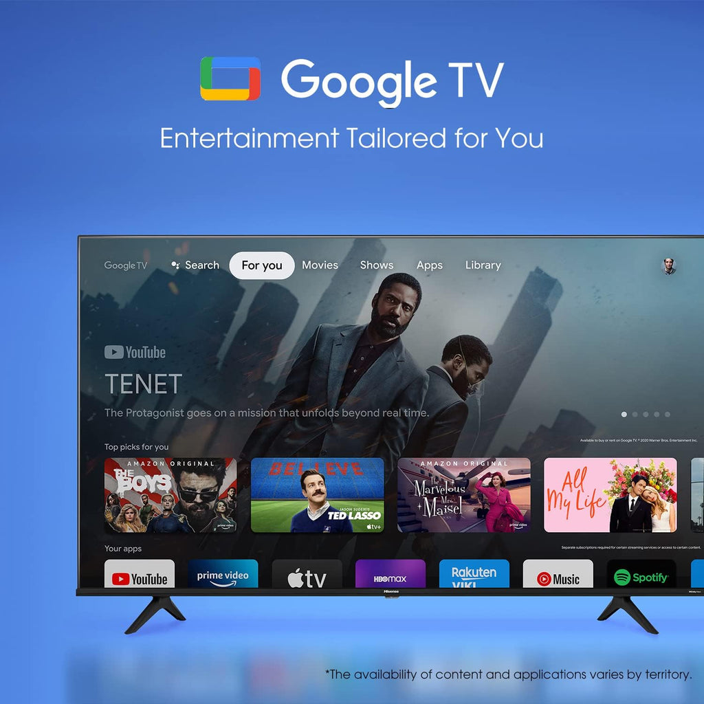 Hisense 50-Inch Class A6 Series 4K UHD Smart Google TV with Alexa Compatibility, Dolby Vision HDR, DTS Virtual X, Sports & Game Modes, Voice Remote, Chromecast Built-in (50A6H)