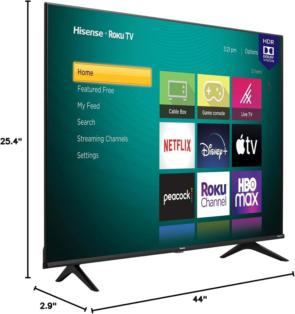 Hisense 50-Inch Class R6 Series 4K UHD Smart Roku TV with Alexa Compatibility, Dolby Vision HDR, DTS Studio Sound, Game Mode (50R6G),Black
