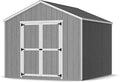 Little Cottage Co. 10x10 Value Gable Shed with Floor, Outdoor Wood Storage Do-It-Yourself Precut Kit
