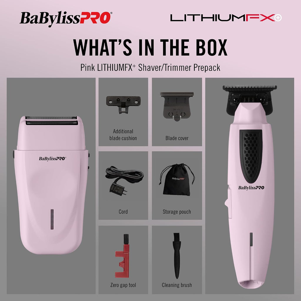 BaBylissPRO LithiumFX Cord/Cordless Lithium Ergonomic Hair Trimmers for Men