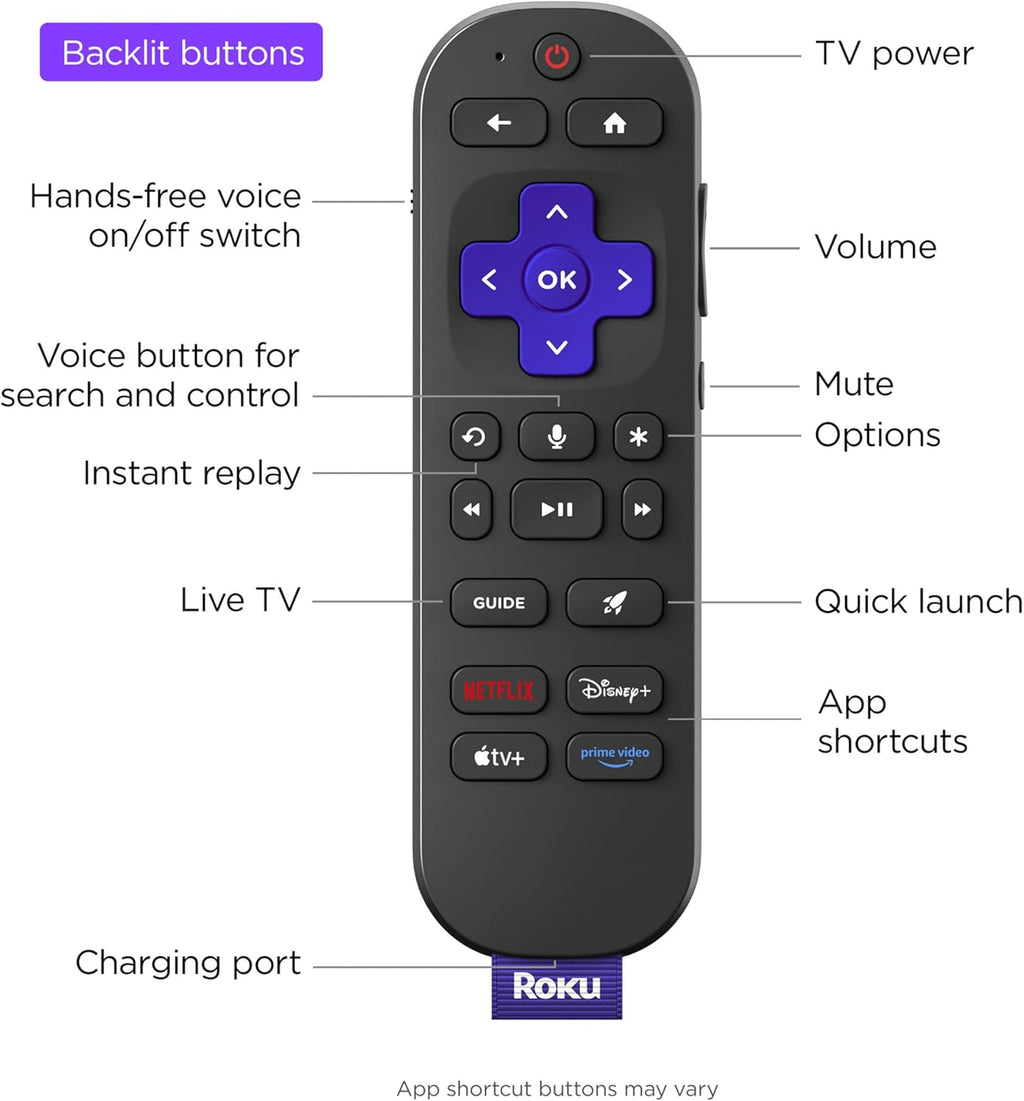 Roku Smart TV – 55-Inch Pro Series, Mini-LED TV – RokuTV with Backlit Voice Remote Pro – Flat Screen 4K QLED Television with 120Hz Refresh Rate & Dolby Vision IQ, Live News, Sports, Entertainment