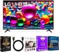 LG 55 Inch Class UA77 Series LED AI 4K Smart webOS TV (2025 Model) + HDMI Cable + 12 Month CPS Warranty + Streaming Bundle – HDR10, ThinQ AI, Wi-Fi 6, Voice Control, Slim Design (55 inch)