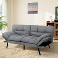 MUUEGM Futon Sofa Bed Memory Foam Futons Modern Office Couch Sleeper Bed Convertible Love seat Sofa for Small Spaces,Apartment,Office with Adjustable Armrest Backrest