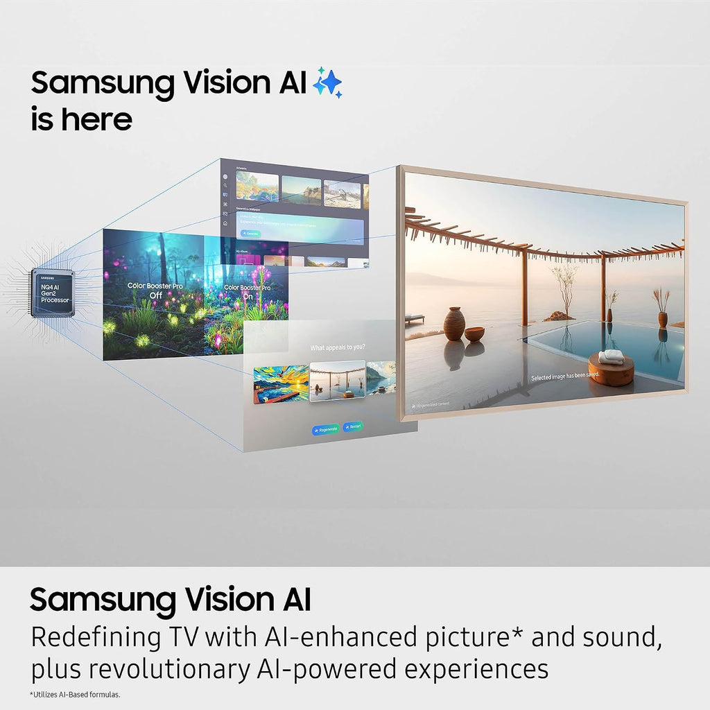 Samsung 75-Inch Class The Frame Pro LS03FW 4K Neo QLED Mini LED Smart TV (2025 Model) Slim Fit Wall Mount, Modern Frame Design, Wireless One Connect, NQ4 AI Gen3 Processor, Art Mode, Alexa Built-in