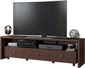 Elegant 80' TV Stand with Three Cabinets and Storage, Modern Entertainment Center with Cable Management Fits Screens up to 80' When Measured Diagonally