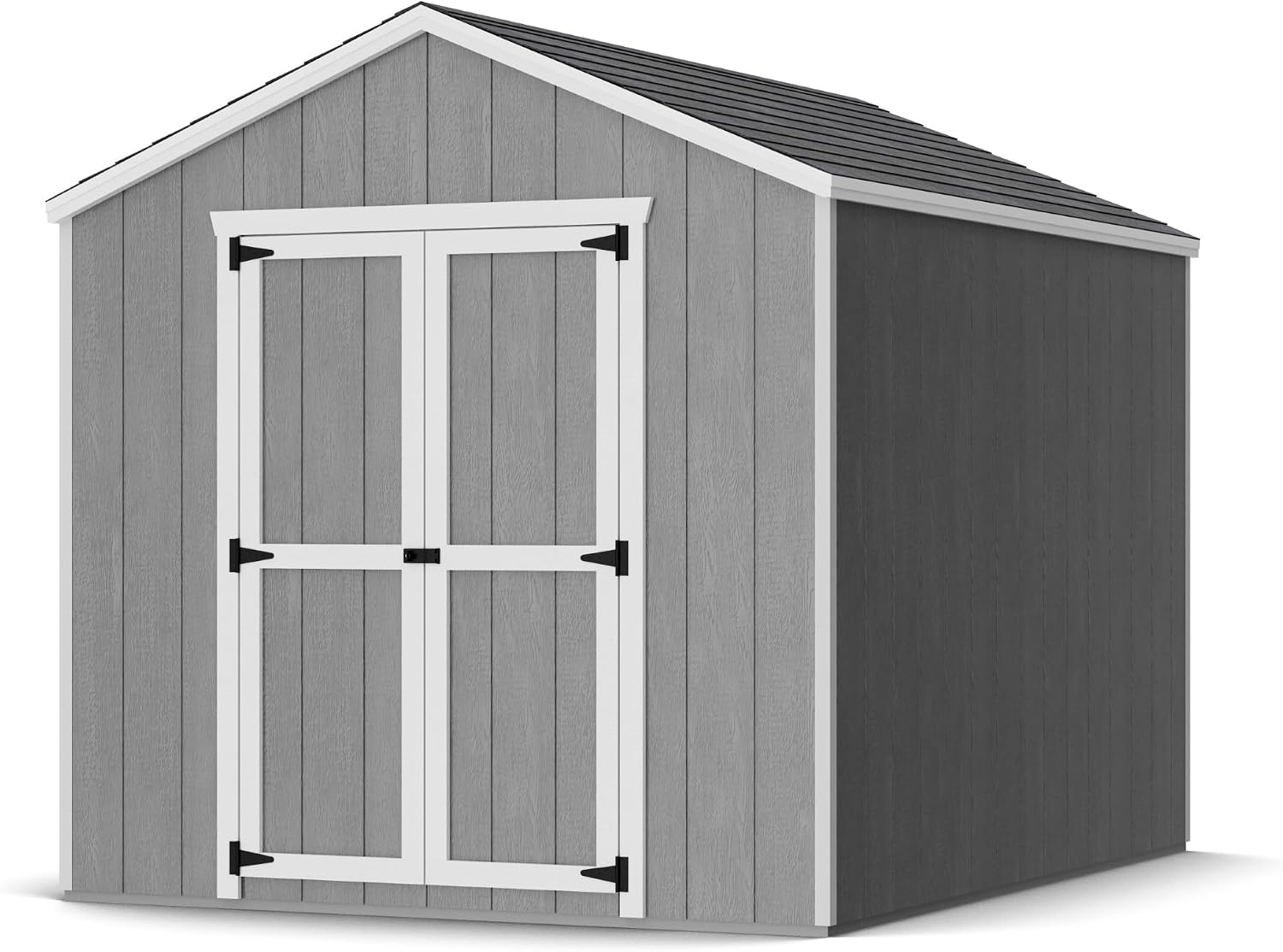 Little Cottage Co. 8x10 Value Gable Shed with Floor, Outdoor Wood Storage Do-It-Yourself Precut Kit