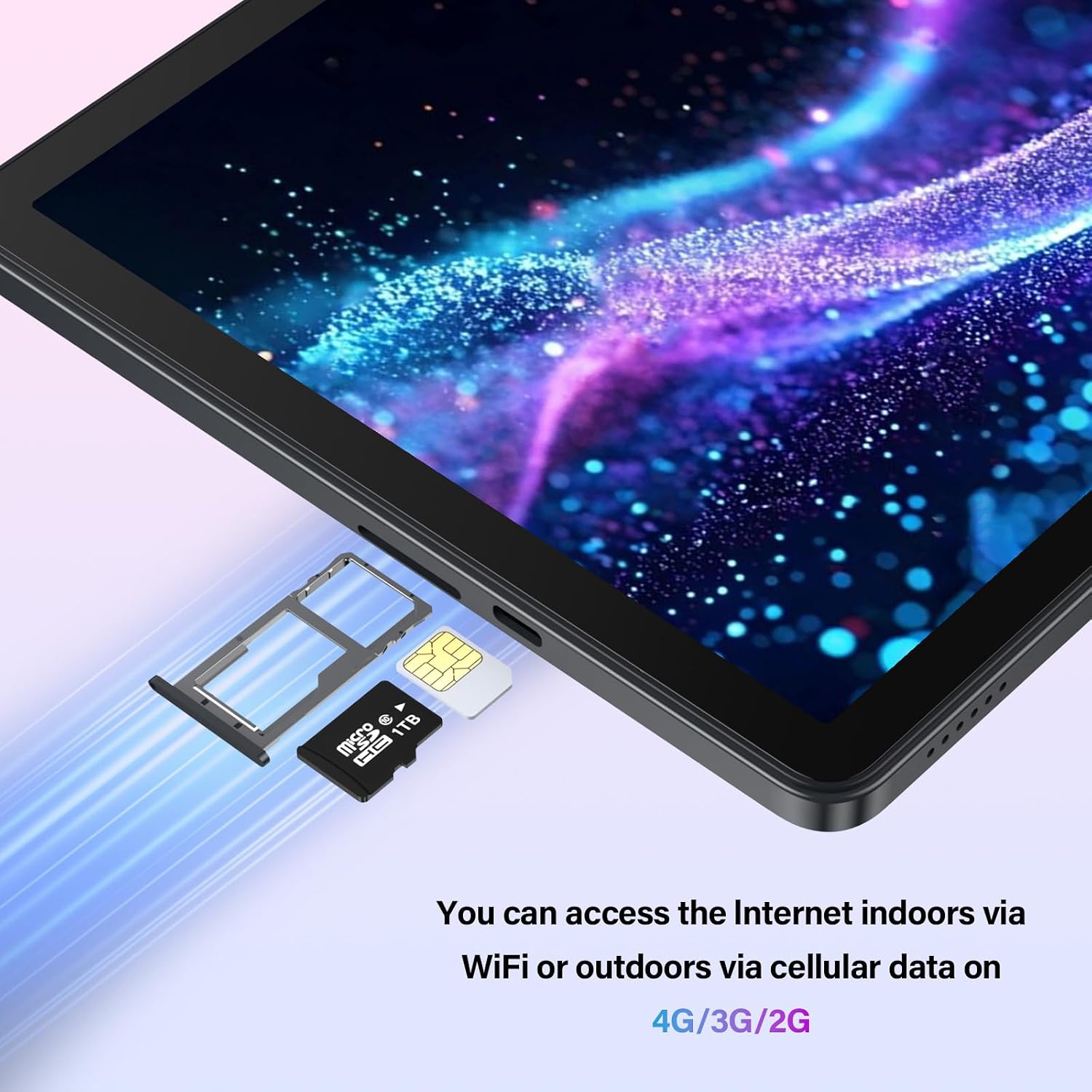 11 Inch-Android 15 Tablet 2026 Latest Update 16GB RAM 128GB ROM 1TB Expandion 5G WiFi Cellular 21MP Dual Camera Octa-core MTK8786.Gemini AI 2.0.Tablets with Keyboard,Mouse,protective film,Case-Gray