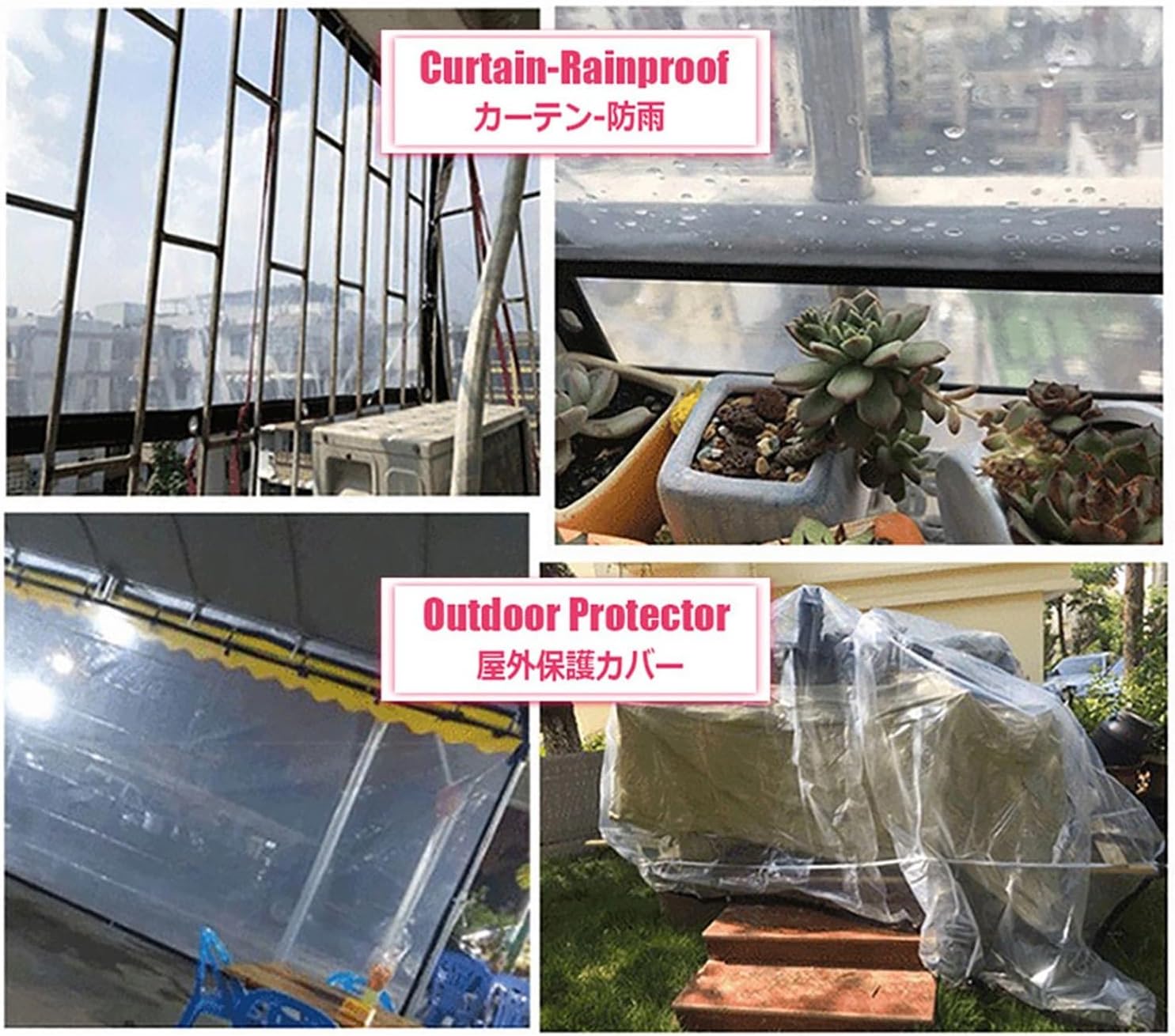 Transparent Tarps Clear Plastic Tarp with Grommets, 5 Mil Clear Tarps Waterproof Clear Tarpaulin Heavy-Duty Waterproof Cover for Patio Pergola Garden Canopy Rainproof(28x36 ft)