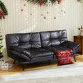 MUUEGM Futon Sofa Bed Couch Sofa, Memory Foam Futon Sleeper Sofa Loveseat Convertible Couch Bed for Small Compact Spaces, Apartment, Black