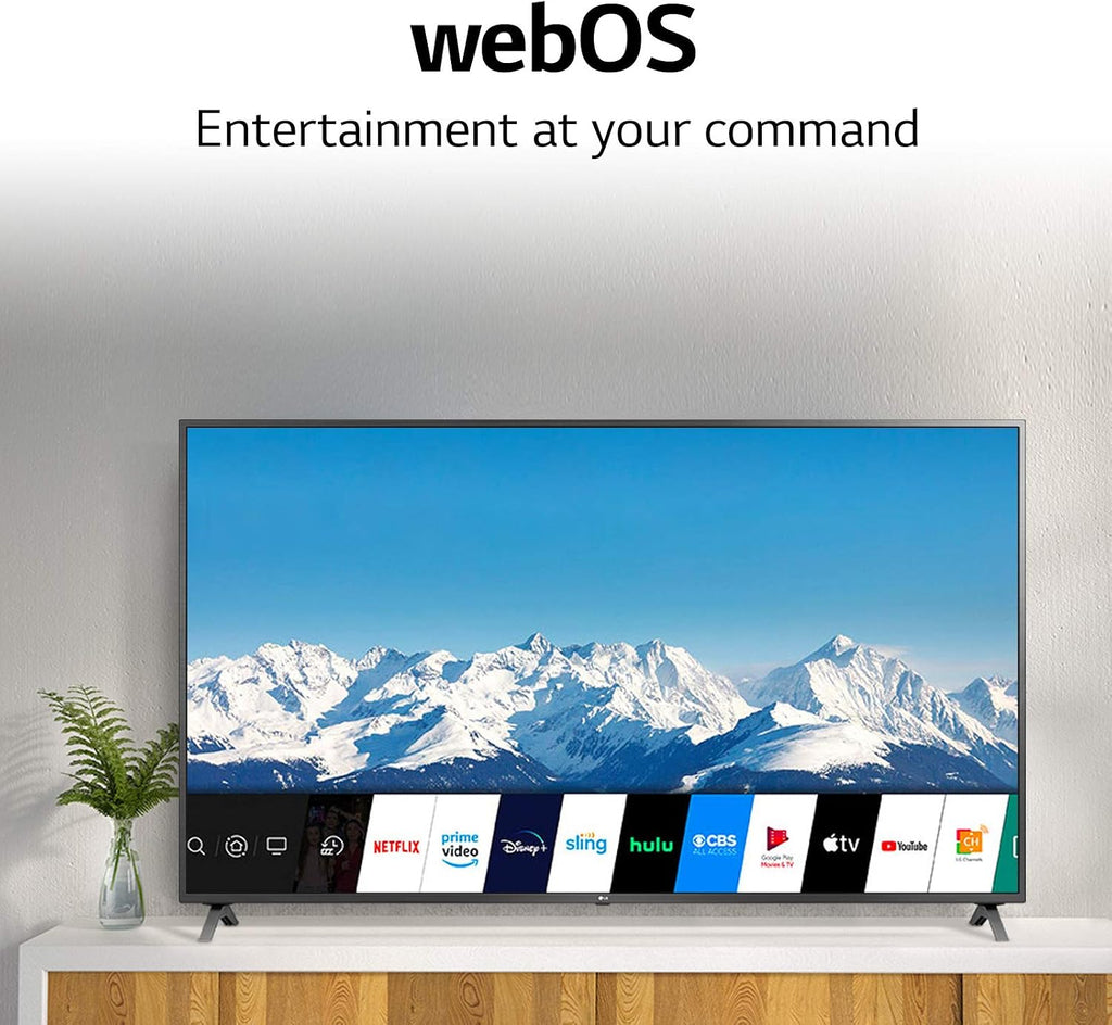 LG UN73 Series 55' Alexa Built-in, 4K UHD IPS Smart TV, Bluetooth Surround Ready, Apple Airplay 2, webOS with Magic Remote (55UN7300PUF, 2020)