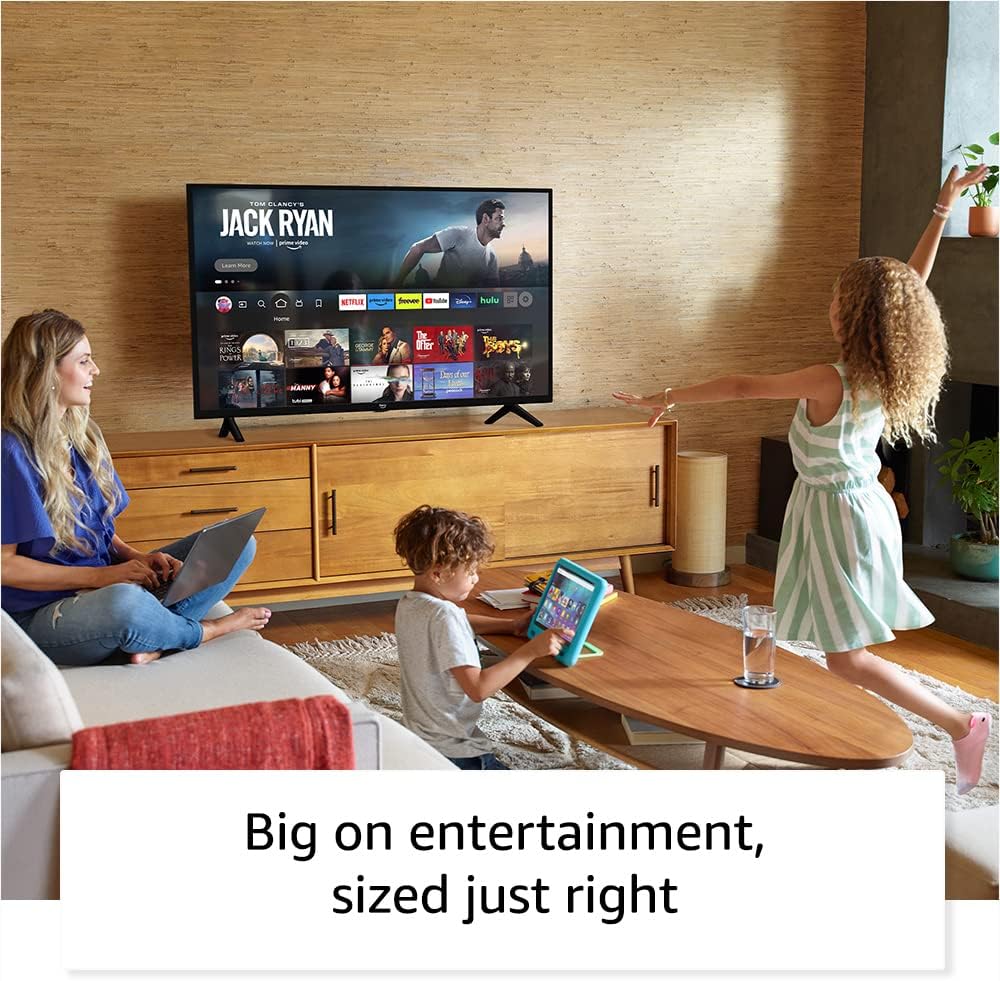 Like-New Amazon Fire TV 40' 2-Series, HD smart TV with Fire TV Alexa Voice Remote, stream live TV without cable