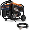 Generac 8,125 Starting Watt Portable Gas Generator with Extension Cord, PowerRush Technology, COsense Carbon Monoxide Detection, 10.5 Hour Runtime, Home Backup Emergency Power, 49-State Compliant