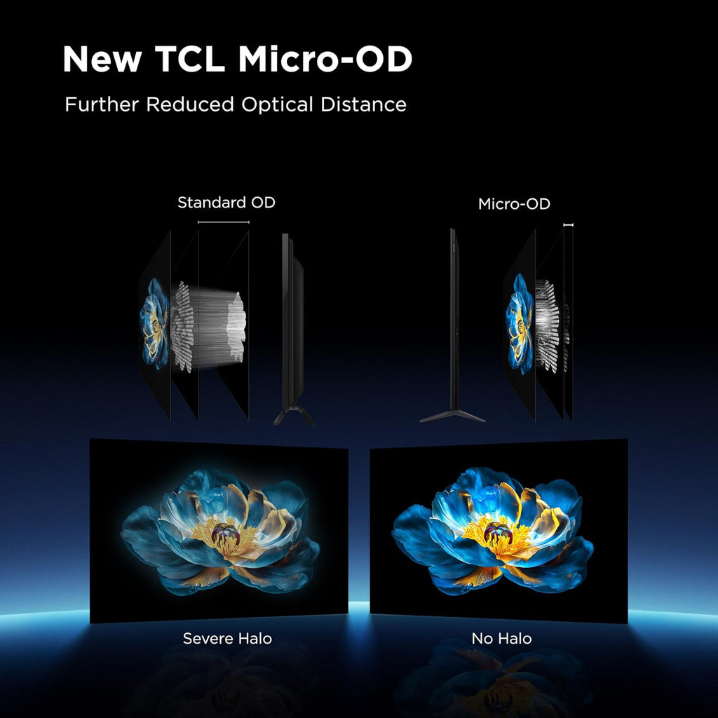 TCL 50-Inch QM6K Series QLED 4K Smart QD-Mini LED TV with Google TV (50QM6K, 2025 Model) New Halo Control System, LD500 Precise Dimming Series, High Contrast HVA Panel, 144Hz Native Panel Refresh Rate