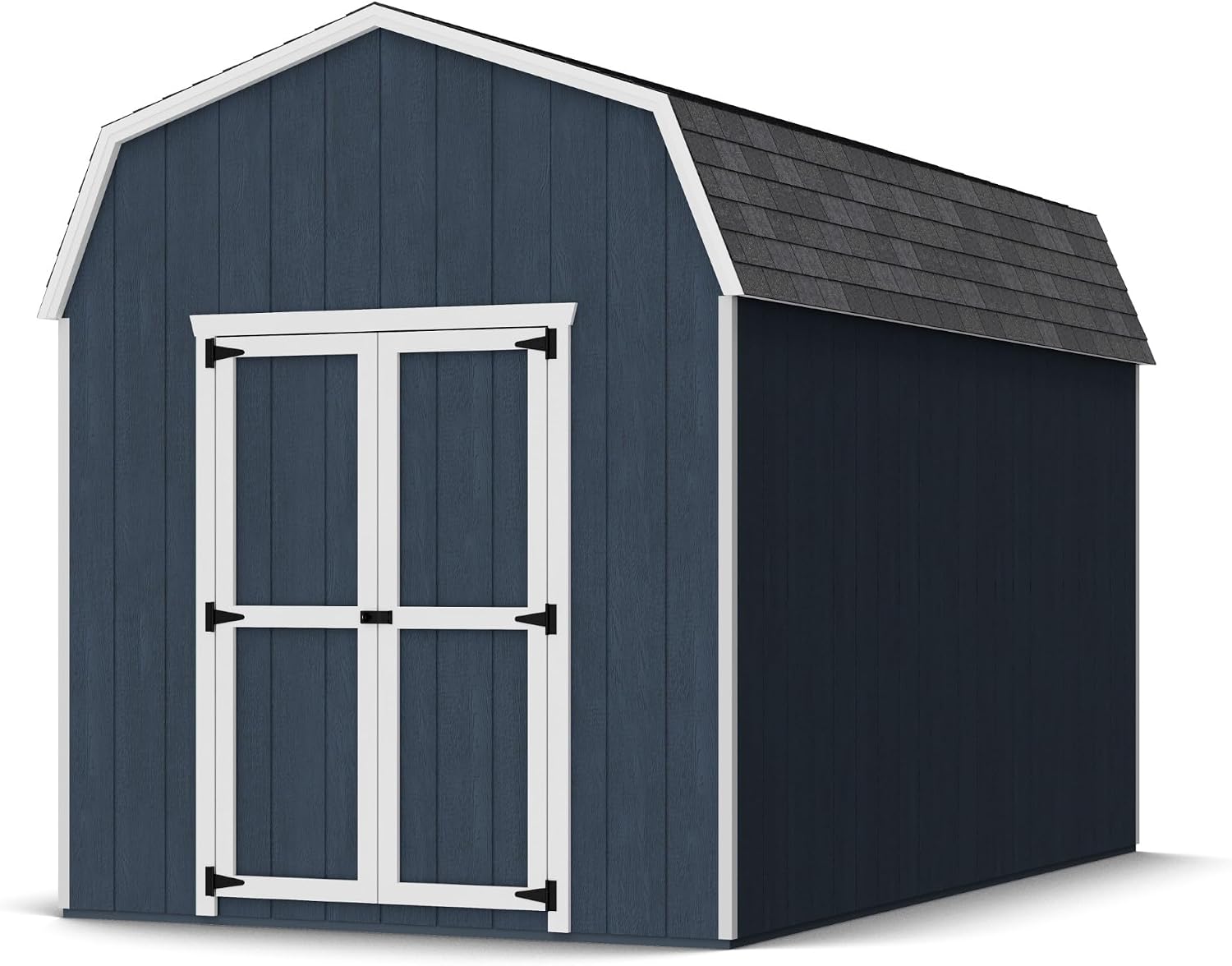 Little Cottage Co. 8x14 Value Gambrel Barn with 6 ft. Sidewalls with Floor, Outdoor Wood Storage Shed Do-It-Yourself Precut Kit