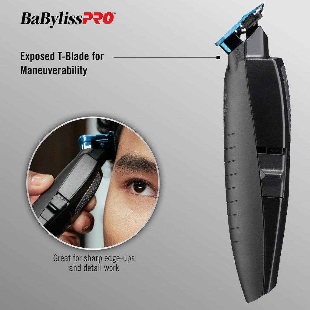 BaBylissPRO LithiumFX Cord/Cordless Lithium Ergonomic Hair Trimmers for Men