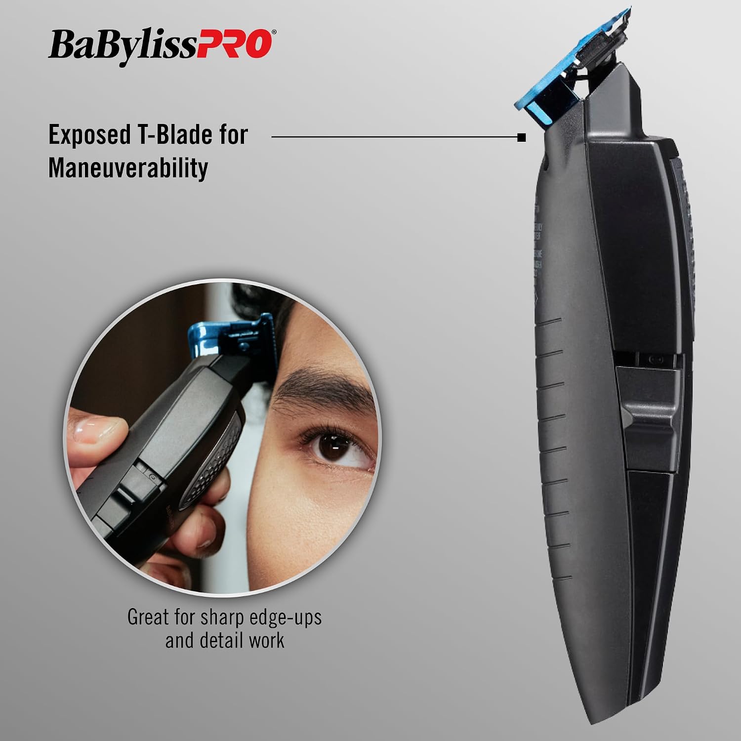 BaBylissPRO LithiumFX Cord/Cordless Lithium Ergonomic Hair Trimmers for Men