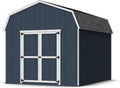 Little Cottage Co. 10x12 Value Gambrel Barn with 6 ft. Sidewalls with Floor, Outdoor Wood Storage Shed Do-It-Yourself Precut Kit