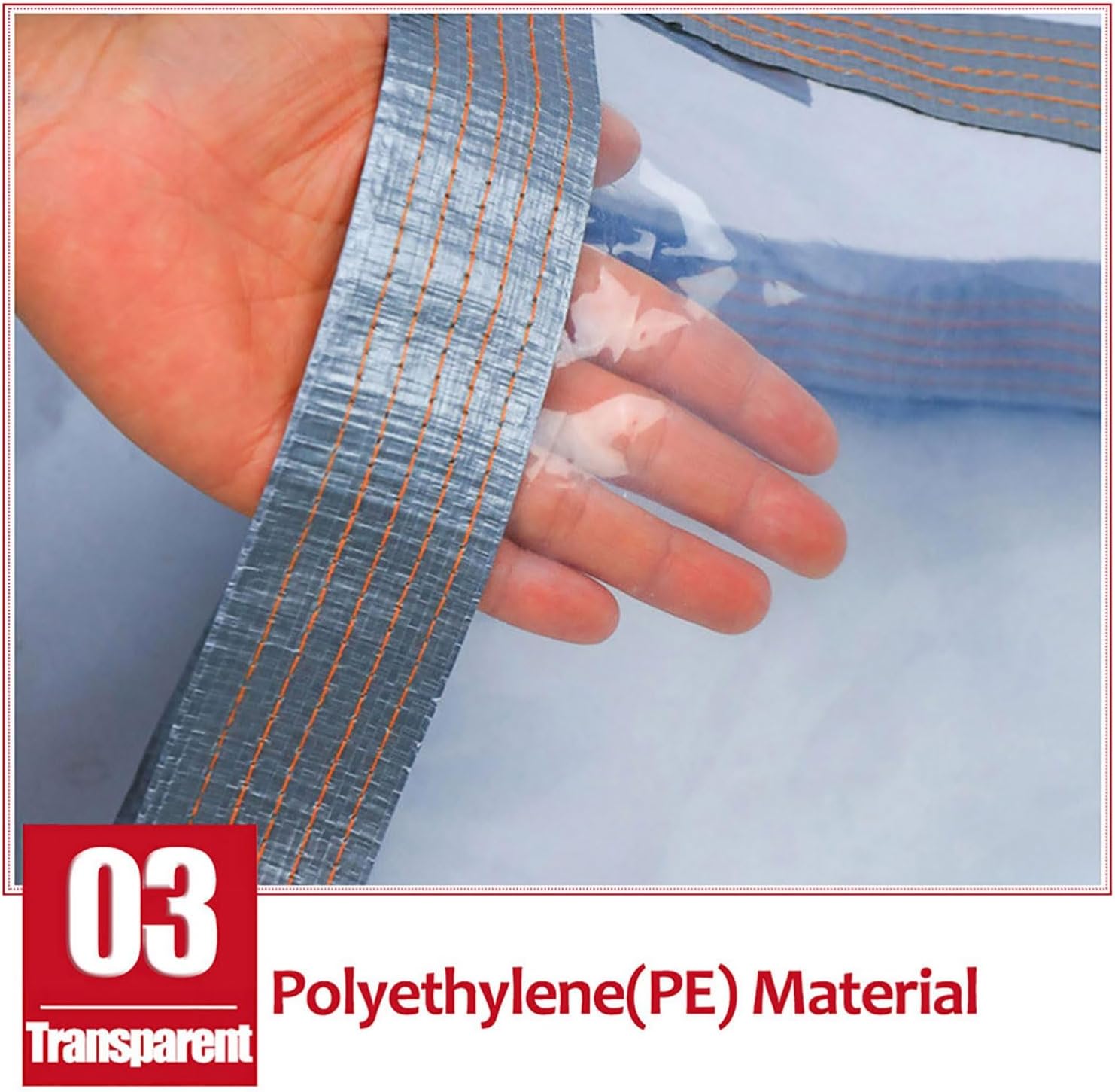 Transparent Tarps Clear Plastic Tarp with Grommets, 5 Mil Clear Tarps Waterproof Clear Tarpaulin Heavy-Duty Waterproof Cover for Patio Pergola Garden Canopy Rainproof(18x29 ft)