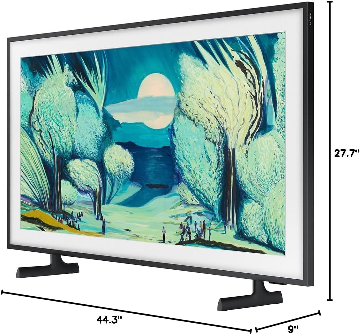 Samsung 50' The Frame LS03FA QLED 4K TV 2025 Art Mode, Vision AI | CPS Exclusive 26 Month Protection, 2X HDMI Cables, Premiere Movies Streaming & Deco Gear Complete Home Theater Beginner's Guidebook