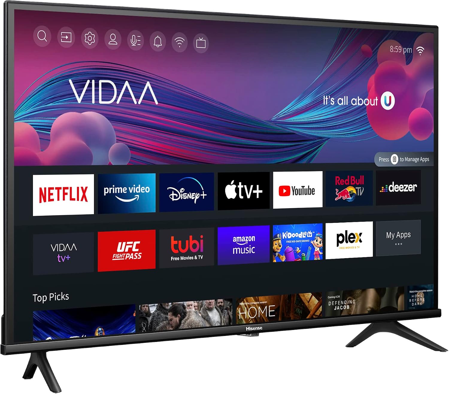 HISENSE 40' Class A4 Series LED Full HD Smart Vidaa TV 40A4KV