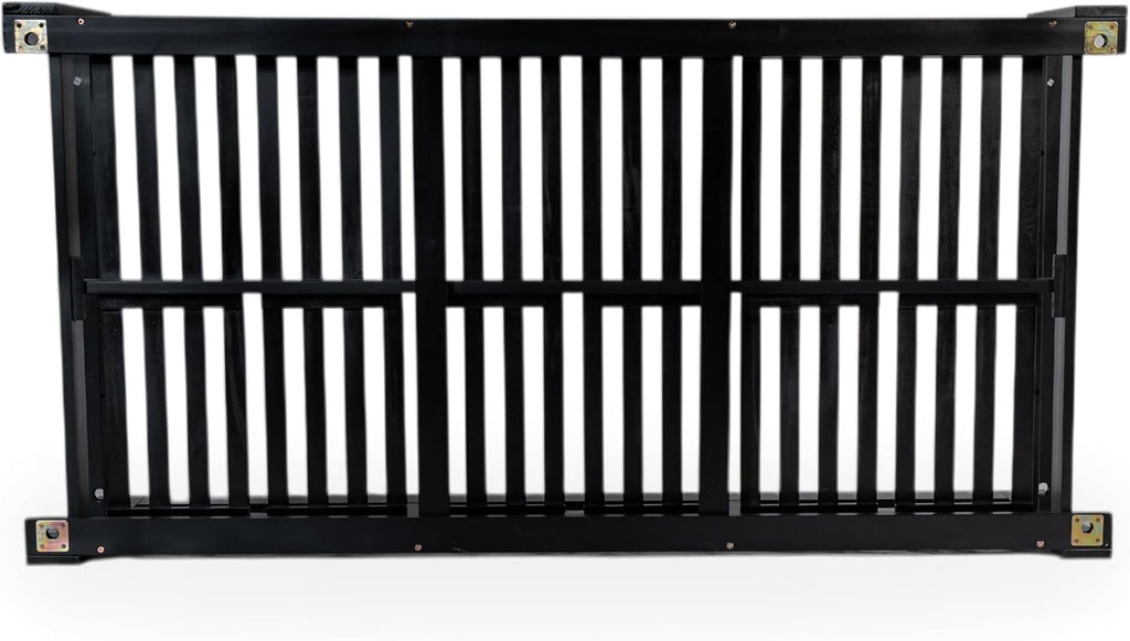 Harper & Bright Designs Patio Wooden Twin Size Porch Swing Daybed Frame, Garden Swing Bench Chair with 4 Hanging Ropes for Backyard,Outdoor,Black