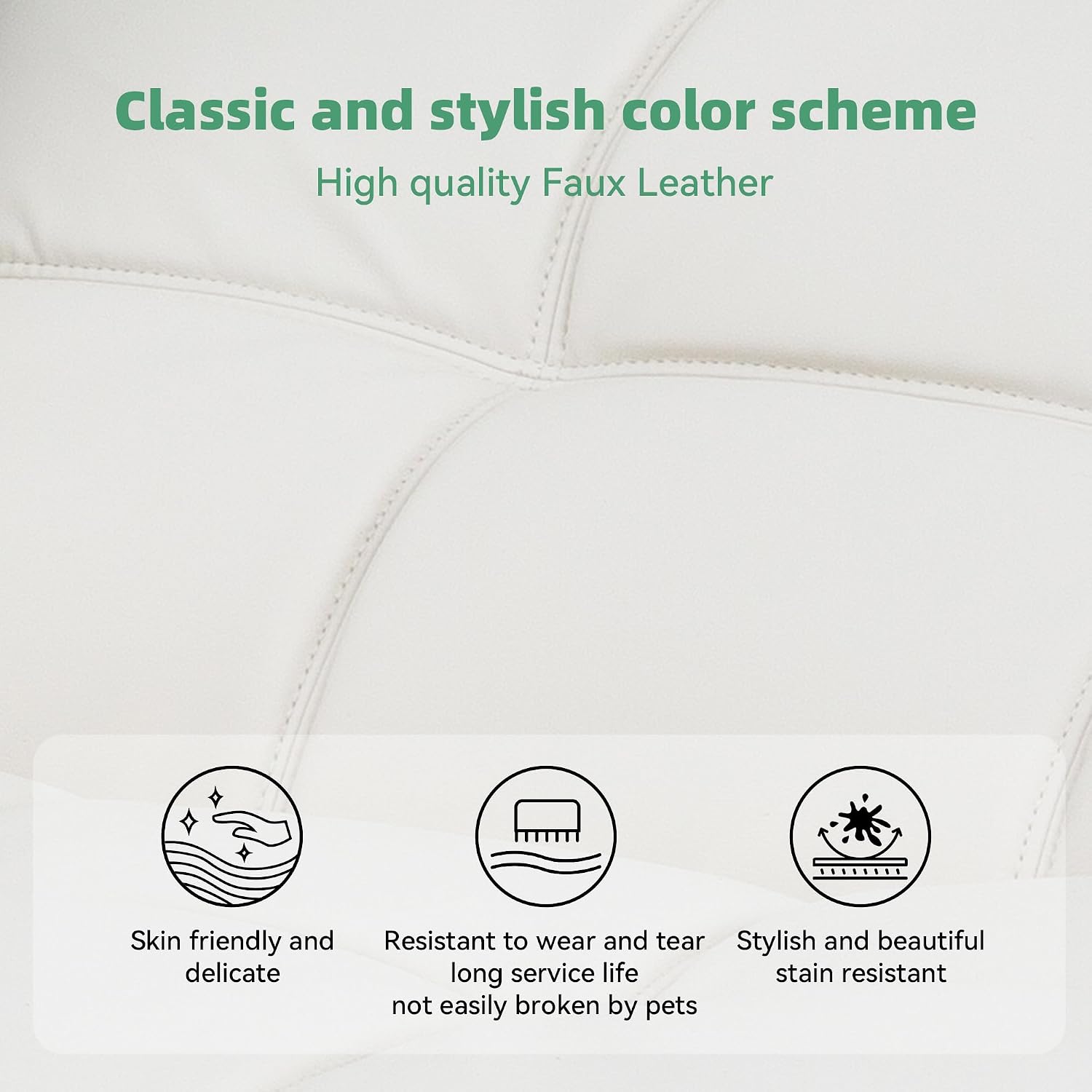 Opoiar 71' L Covertible Futon Sofa Bed,Faux Leather Futon Couch, Memory Foam Modern Loveseat Sleeper, Small Splitback Sofa Couches for Living Room,RV,Home Office,Apartment,White