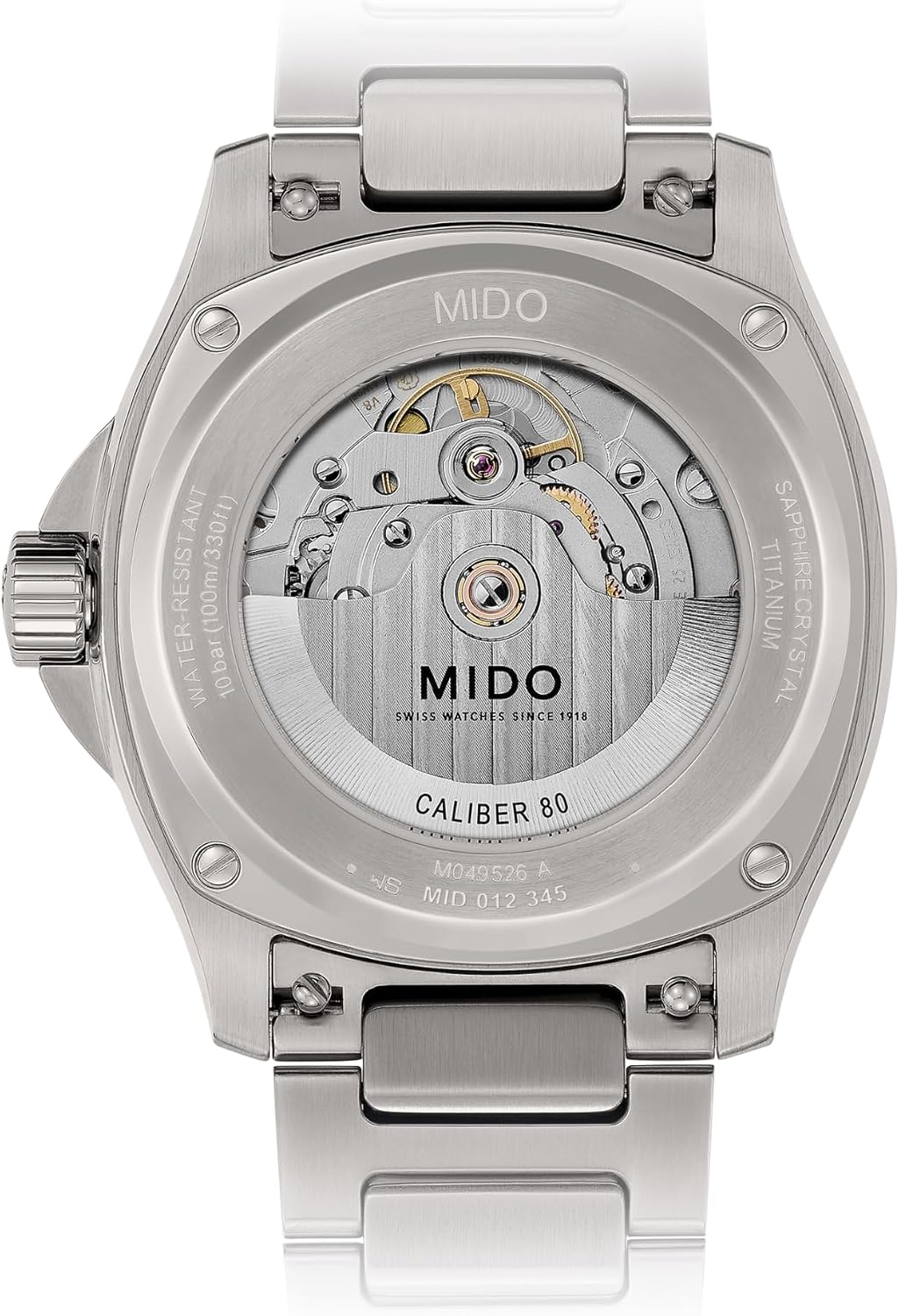 MIDO Multifort TV Big Date - Swiss Automatic Watch for Men - 40mm Case with Transparent Caseback