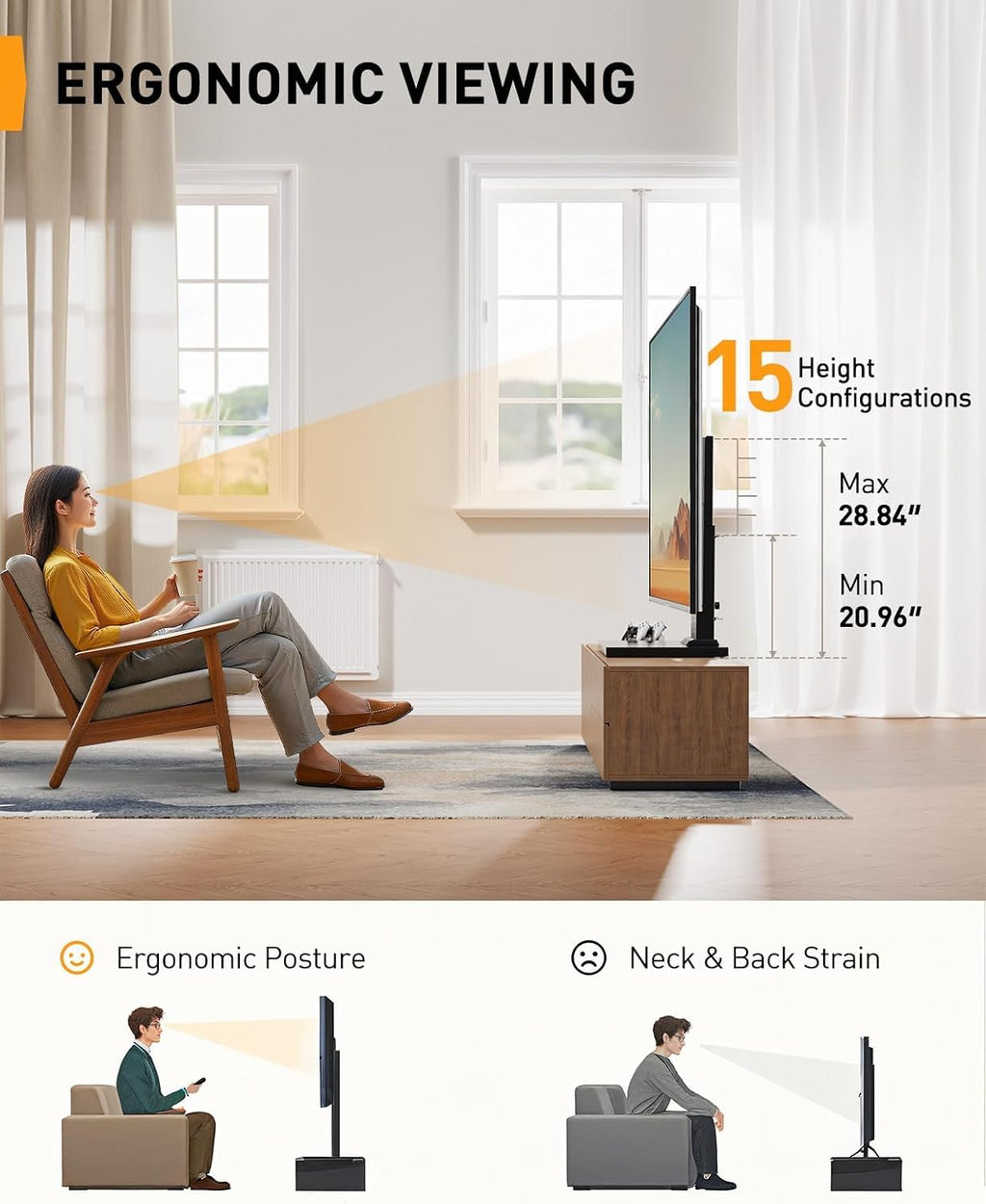 Perlegear Universal Swivel TV Stand for 42-85 90 Inch TVs, Television Stands with Pegboard Storage, Height Adjustable Table top TV Stand Mount, Glass Base up to 150 lbs, Max VESA 600x400mm PGTVS36
