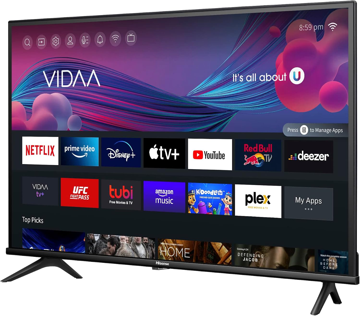 HISENSE 40' Class A4 Series LED Full HD Smart Vidaa TV 40A4KV