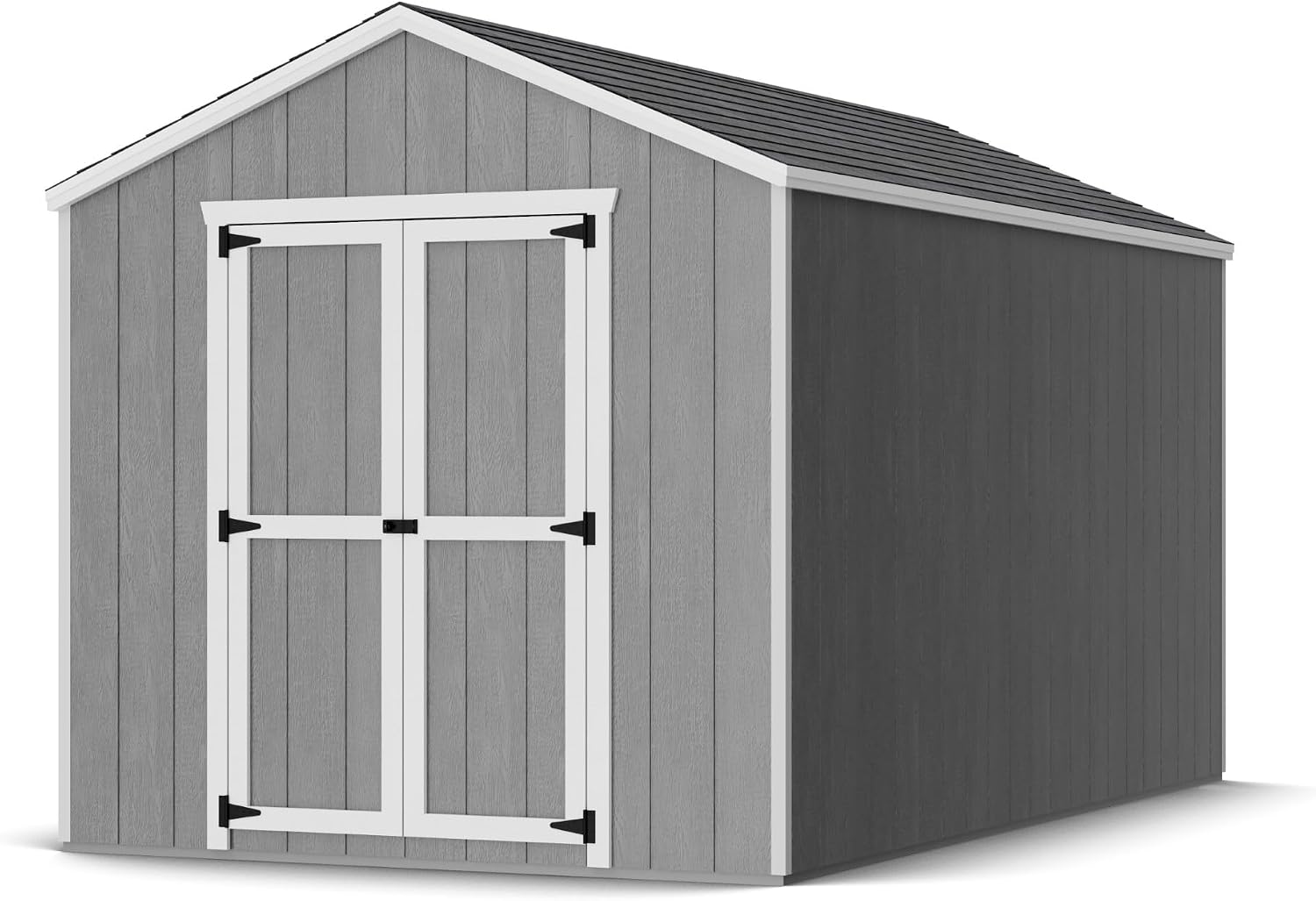 Little Cottage Co. 8x14 Value Gable Shed with Floor, Outdoor Wood Storage Do-It-Yourself Precut Kit