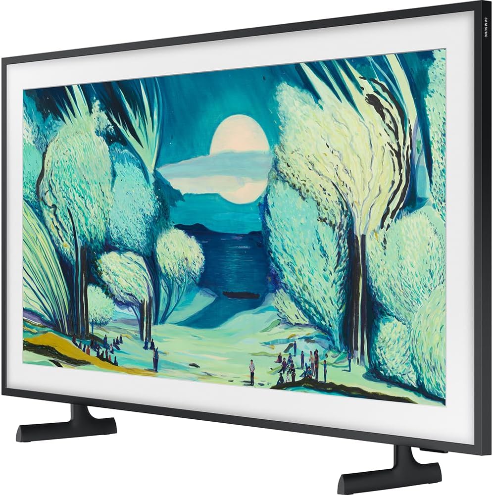 Samsung 50' The Frame LS03FA QLED 4K TV 2025 Art Mode, Vision AI | CPS Exclusive 26 Month Protection, 2X HDMI Cables, Premiere Movies Streaming & Deco Gear Complete Home Theater Beginner's Guidebook