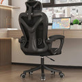 Office Chair, Mesh Ergonomic, High Back, Modern Style, Adult Gaming Chair, 400 lbs Weight Capacity, Pu Leather Seat, Adjustable Armrests, Lumbar Support, 360 Swivel, Heavy Duty