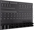 INCLY 48x36 Inch Metal Peg Board Kit with 1/4' Pegboard Hooks Accessories, 6PCS Peg Board Panels and 234PCS Black Pegboard Wall Organizer Tool Storage System for Garage Workbench Shed