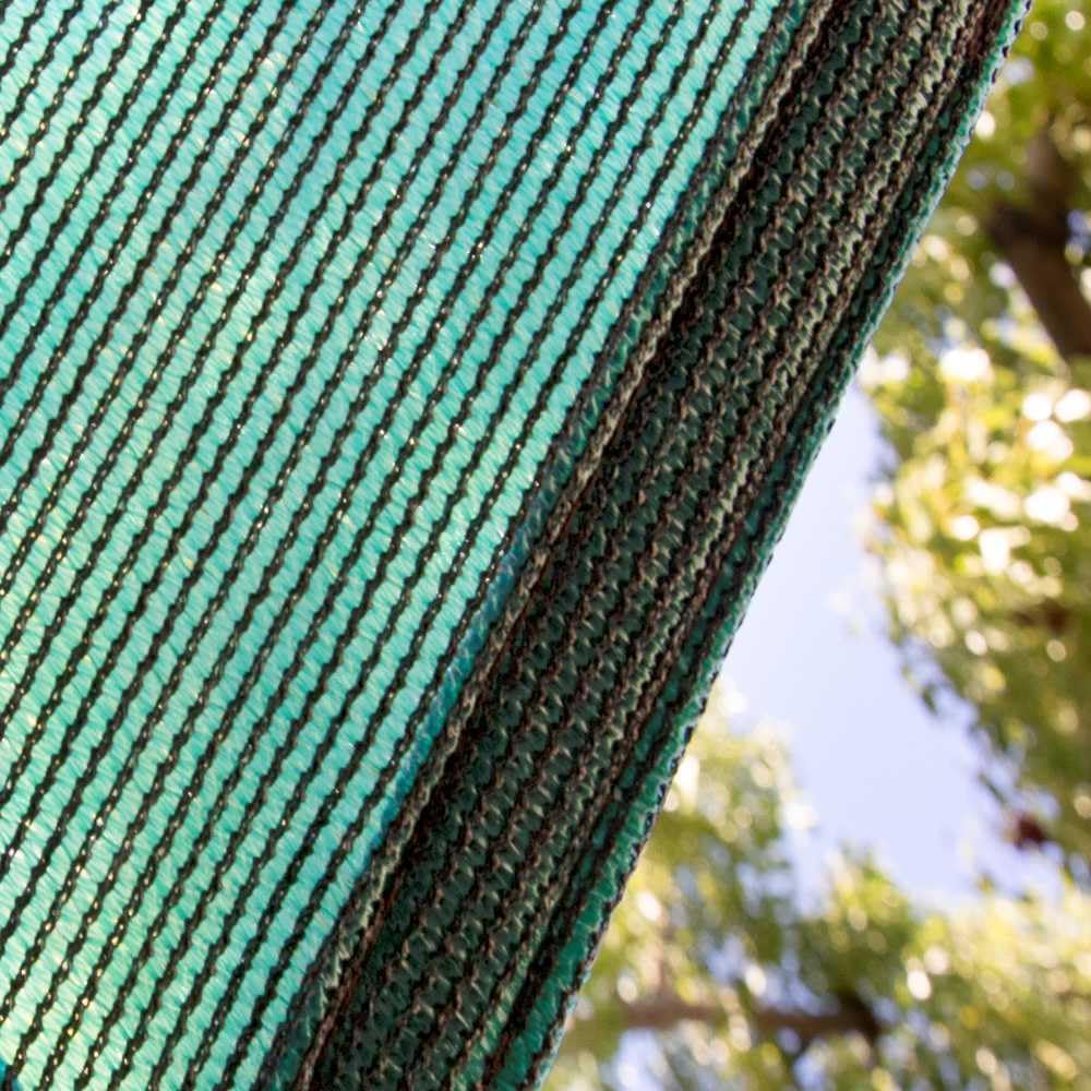 Amgo Custom Size 12' x 16' Green Rectangle Square Sun Shade Sail UPF50+ AGTAPR0810, Order to Make Canopy Awning, 95% UV Blockage, Water & Air Permeable, Commercial and Residential (We Customize)