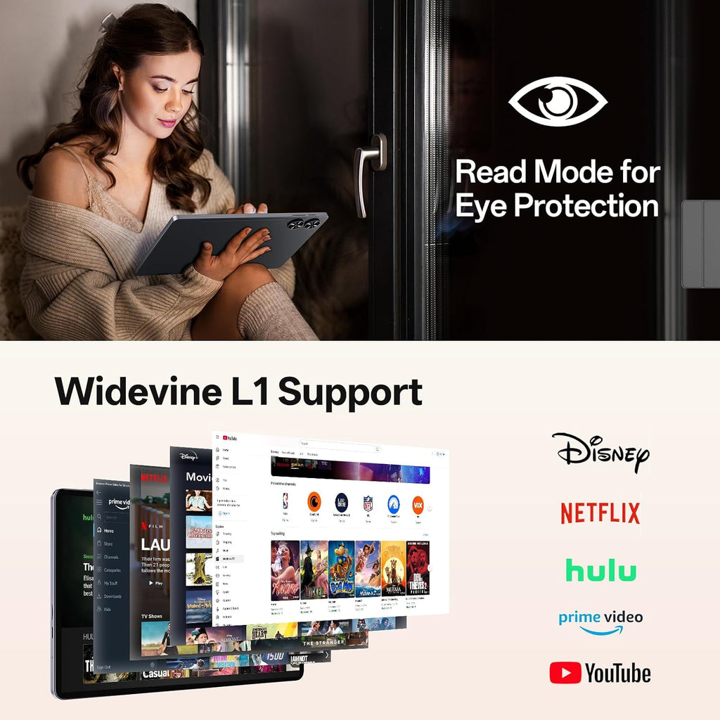 Android 16 Tablet, 2025 Upgraded 11 inch Android Tablets with Keyboard, 20GB+128GB+1TB Expand, Support Face Unlock+Widevine L1 Supported, Octa-Core CPU,Dual WiFi, Dual Camera,8800mAh Battery, Silver
