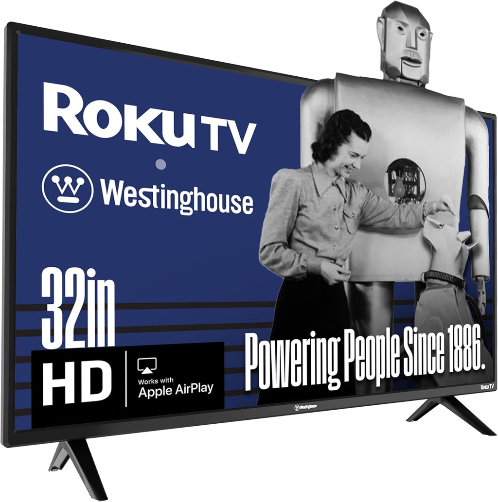 Westinghouse Roku TV - 32 Inch Smart TV, HD Television with Wi-Fi Connectivity and Mobile App, Flat Screen, Bluetooth, Compatible with Apple AirPlay, Alexa and Google Assistant