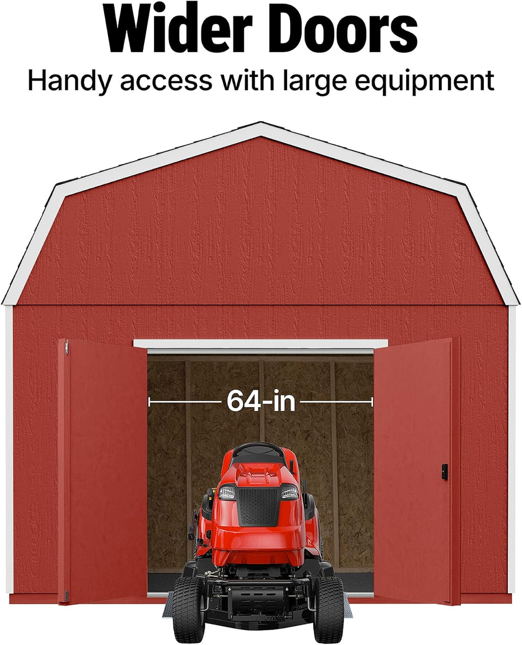 Handy Home Products Hudson 12x16 Do-it-Yourself Wooden Storage Shed with Floor Kit- Does not Include Paint or Roofing Shingles