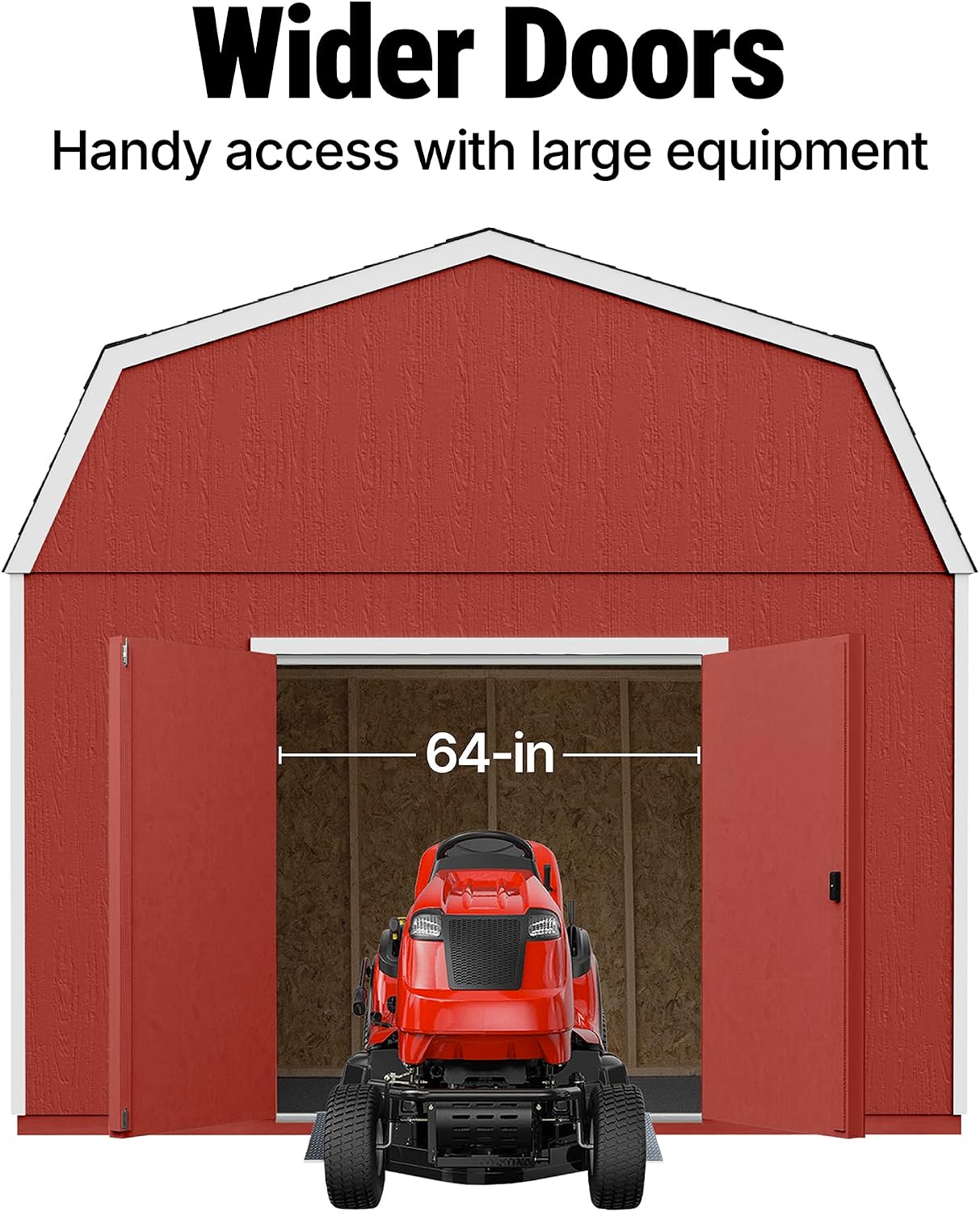 Handy Home Products Hudson 12x24 Do-it-Yourself Wooden Storage Shed with Floor Kit- Does not Include Paint or Roofing Shingles