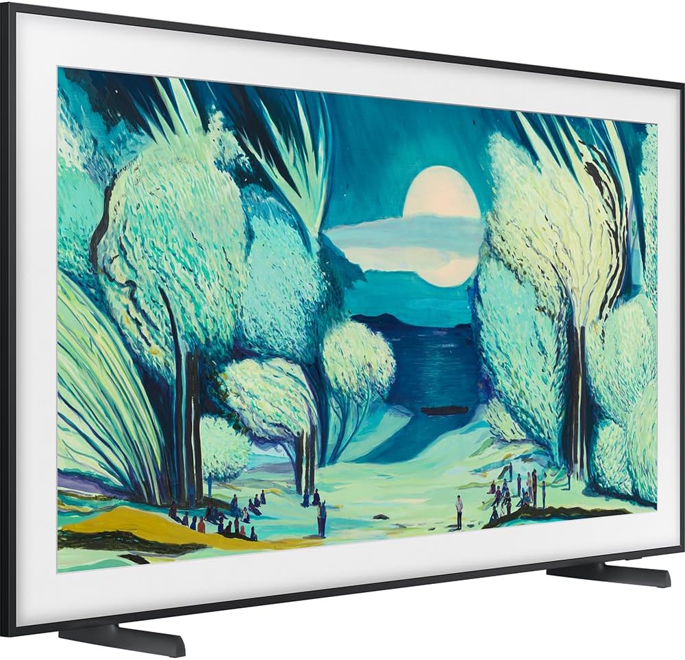 Samsung 55' The Frame LS03FA QLED 4K TV 2025 Art Mode, Vision AI | CPS Exclusive 26 Month Protection, 2X HDMI Cables, Premiere Movies Streaming & Deco Gear Complete Home Theater Beginner's Guidebook
