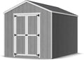Little Cottage Co. 8x12 Value Gable Shed with Floor, Outdoor Wood Storage Do-It-Yourself Precut Kit