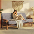 Matini Home Memory Foam Futon Mattress, Foldout Couch Futon Mattress - 54x74 Full Size (Elephant) Comfortable and Heavy Duty Sofa Bed, Thick Corded Cushion for All (Frame NOT Included)