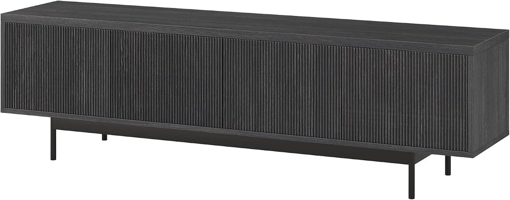 Henn&Hart Whitman, 70'' Rectangular TV Stand, Charcoal Gray